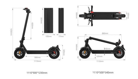 X9 Pro 500W 100km 40km/h oder 20km/h