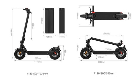 X9 500W 65km 40km/h oder 20km/h